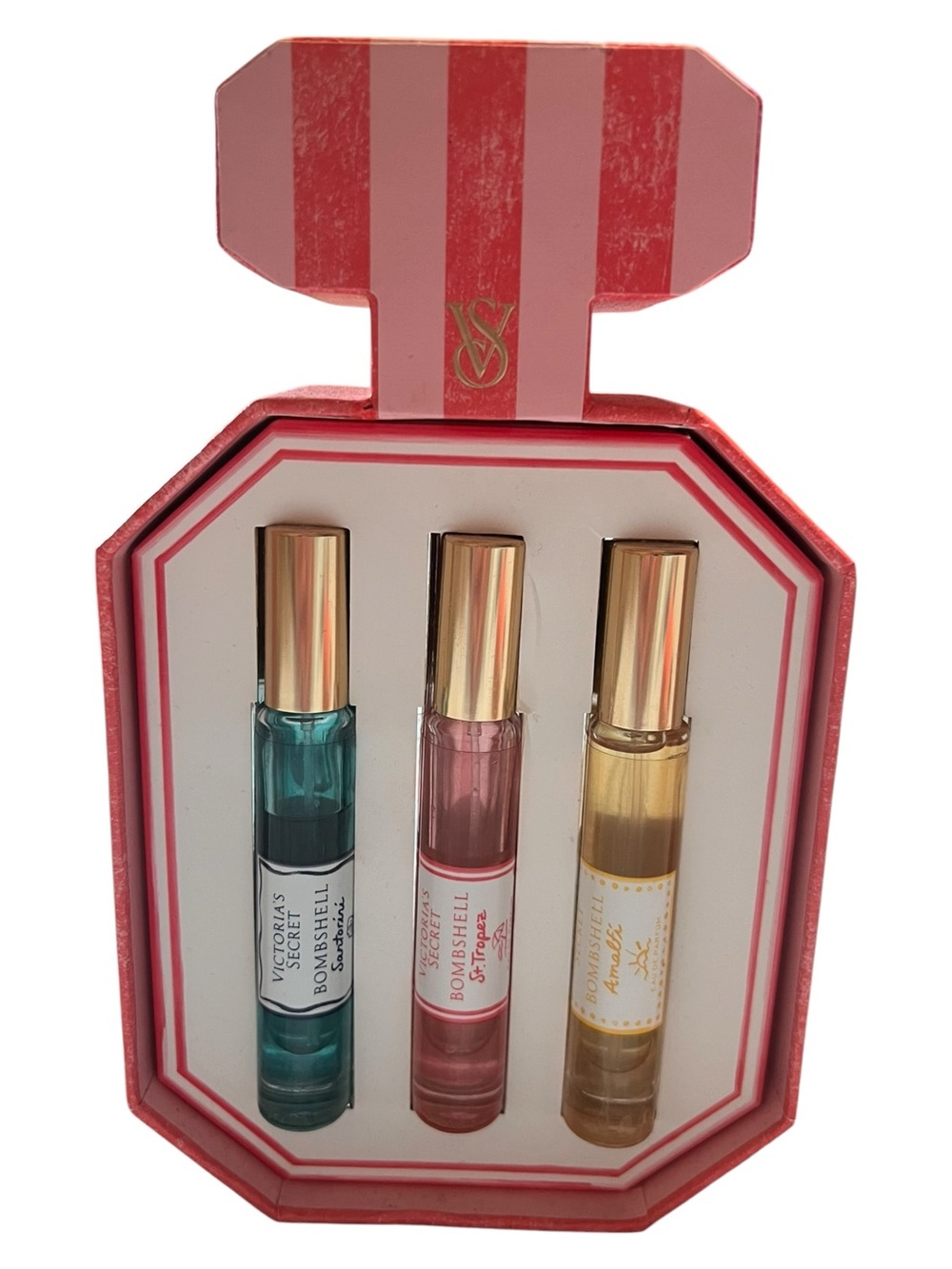 Victoria's Secret Bombshell Travel Spray Trio - Santorini, St. Tropez, Amalfi